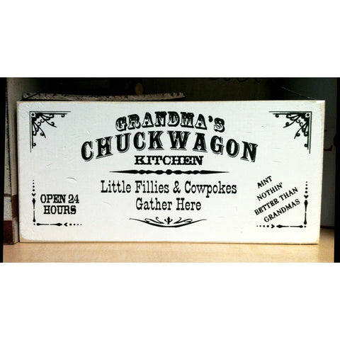 Grandma's Chuckwagon Kitchen Sign