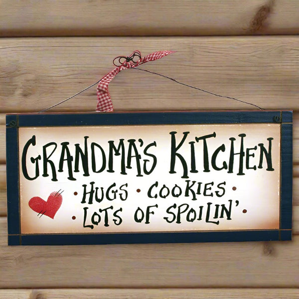 grandmas kitchen hugs cookies lots of spoiling sign