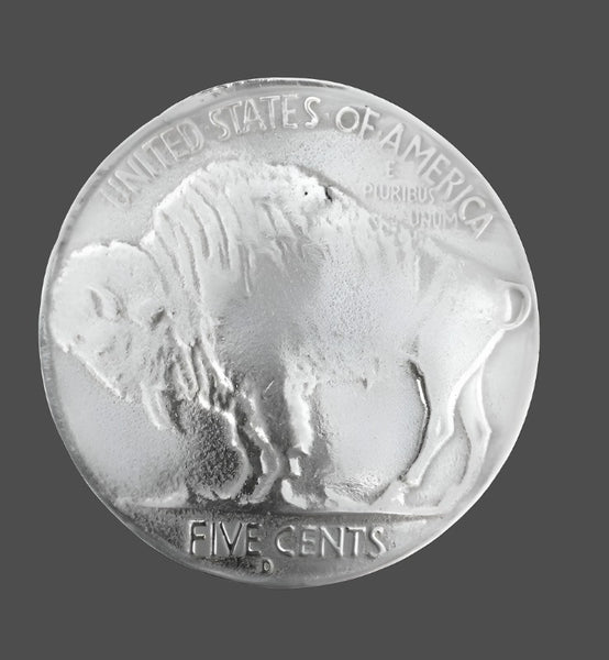mens or ladies buffalo nickel coin belt buckle