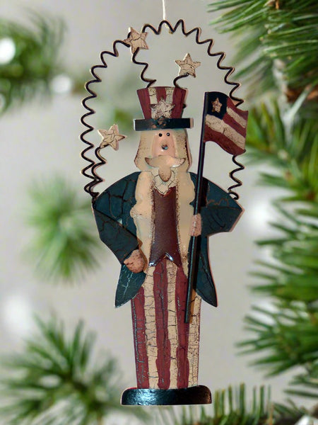 americana uncle sam christmas ornament
