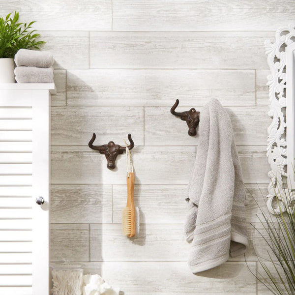 ox cast iron wall hooks set of 2