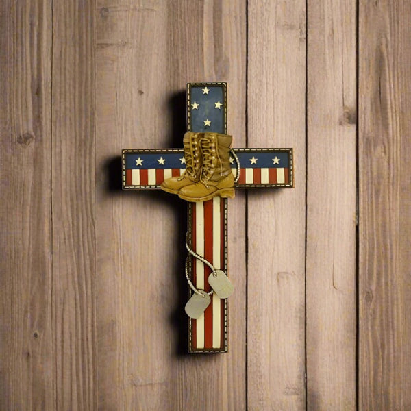 military service wall cross