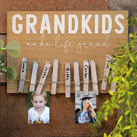 Grandkids Make Life Grand Clothesline Sign