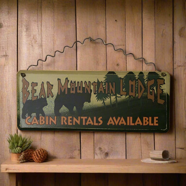 bear mountain lodge sign