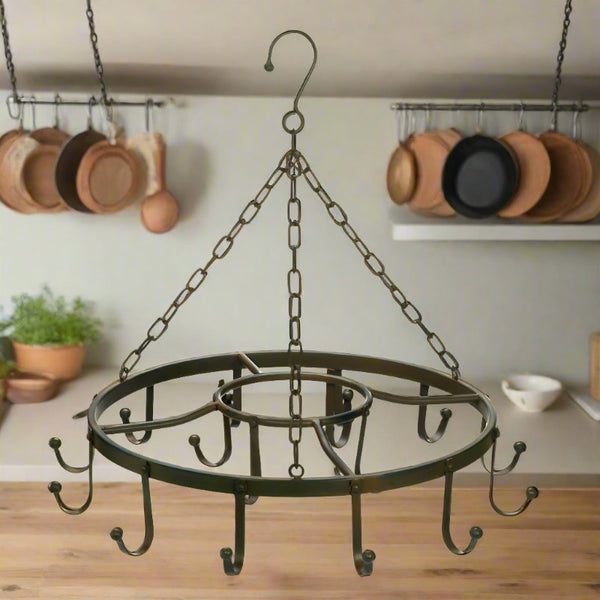 circular hanging pot rack
