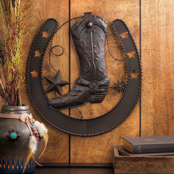 cowboy boot iron horseshoe