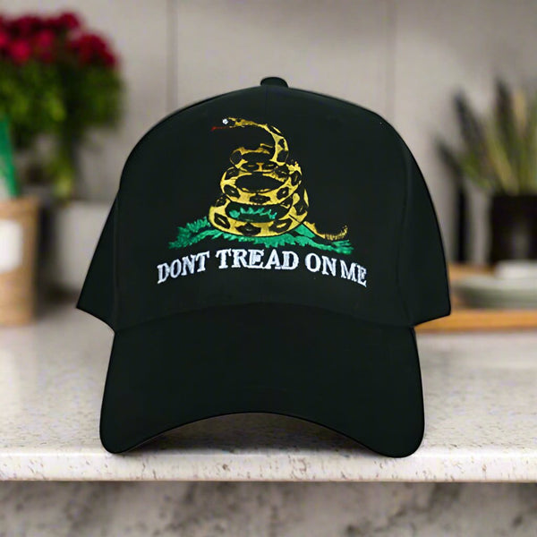 dont tread on me bibbed hat black