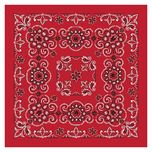 extra large red paisley bandanna