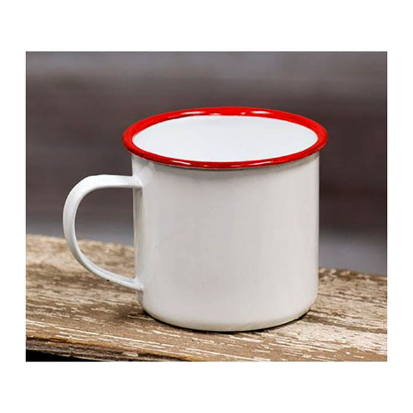 baked enamel coffee mug