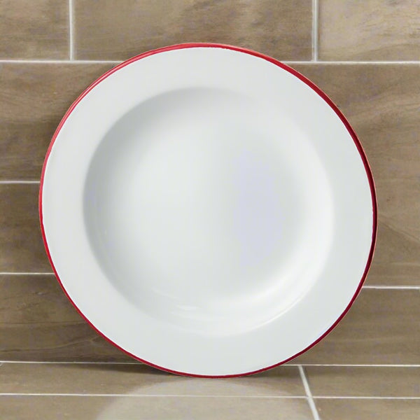 baked enamel breakfast or salad plate
