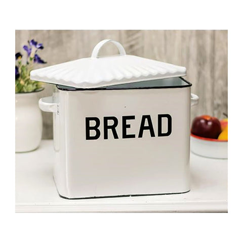 Baked Enamel Bread Box