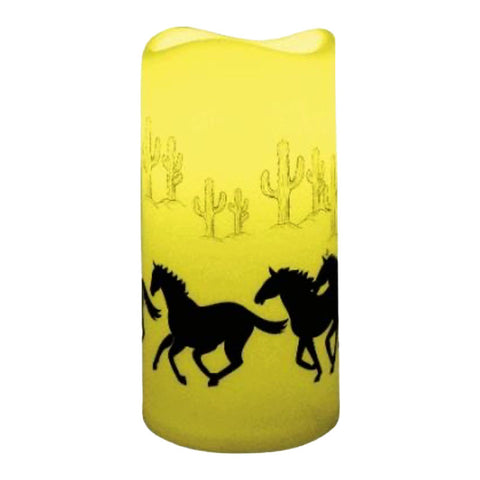 Galloping Horses LED Candle