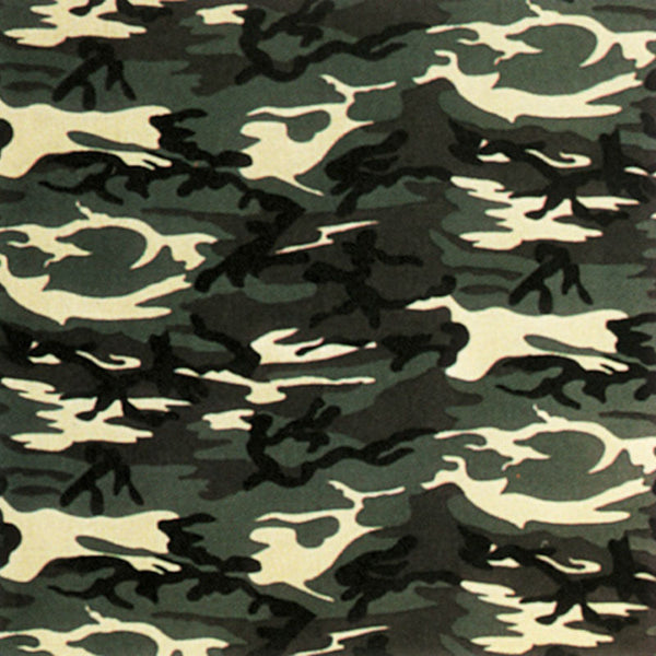 green camouflage bandanna