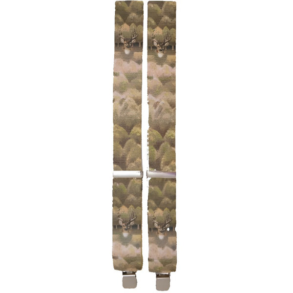 heavy duty deer camouflage suspenders