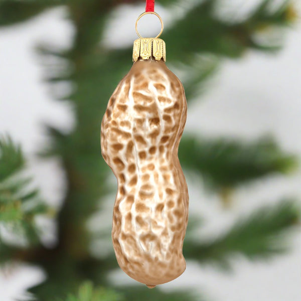 in the shell glass peanut ornament