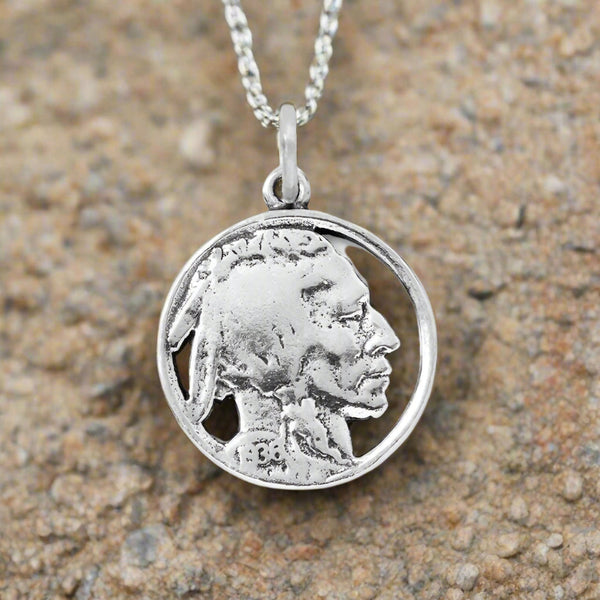 indian head nickel charm pendant
