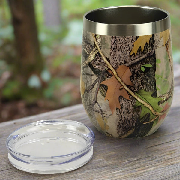 Camo Deer Camouflage Hunting Travel Coffee Mug With Handle And Lid  Insulated Stainless Steel Tumbler 14oz