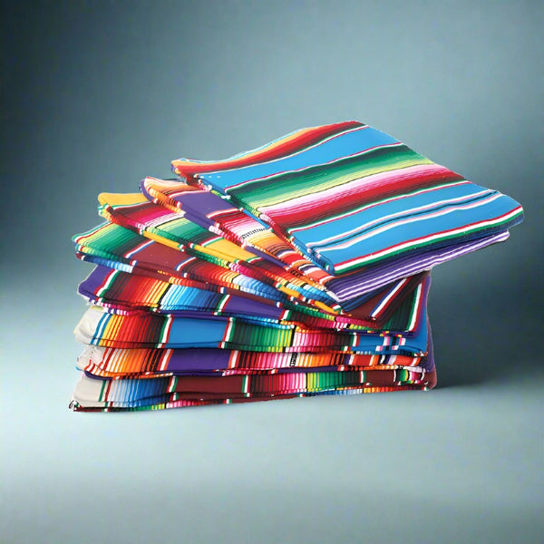 large colorful serape blanket