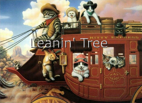 Leanin' Tree Kitty Express Birthday Card