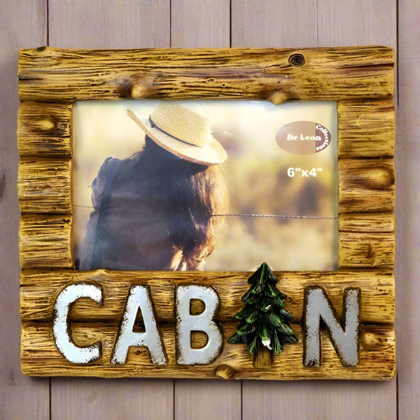 log cabin 4x6 picture frame