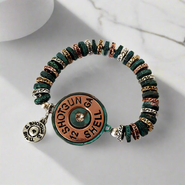 shotgun shell tri color bracelet