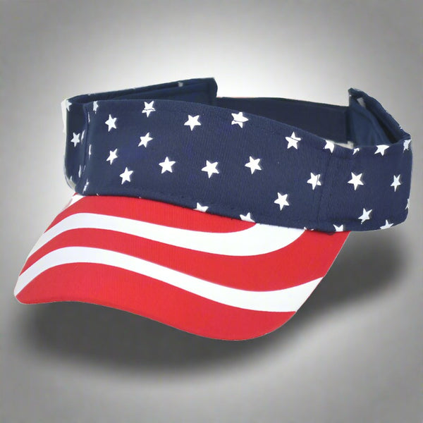 stars and stripes usa visor cap