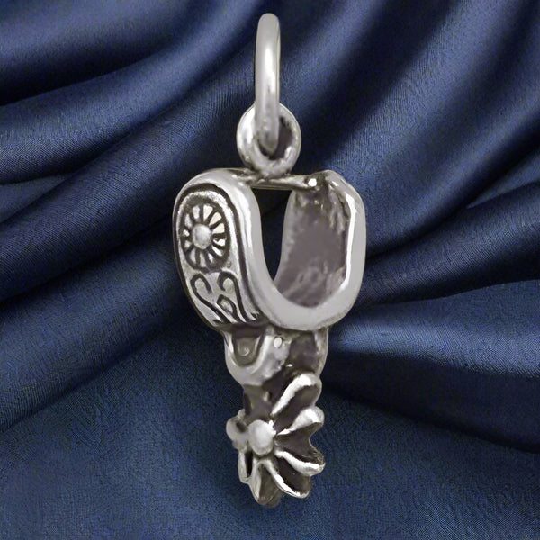 sterling silver western spur charm