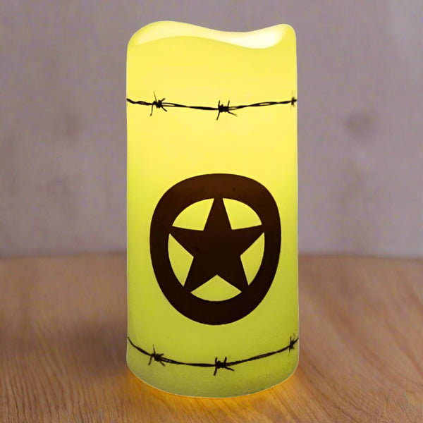 texas star led candle