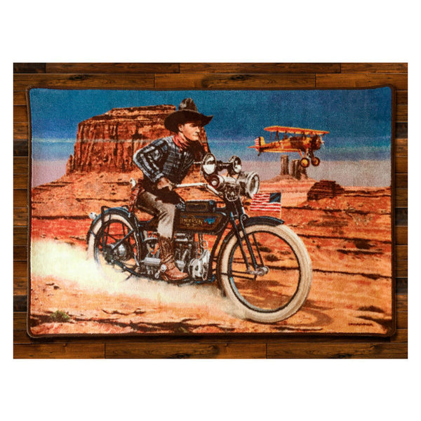 tom mix hell bent for leather 1928 area rug