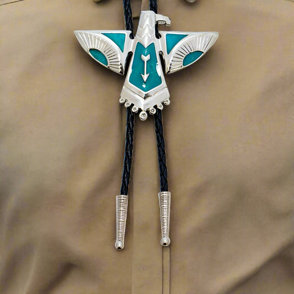 turquoise thunderbird bolo tie