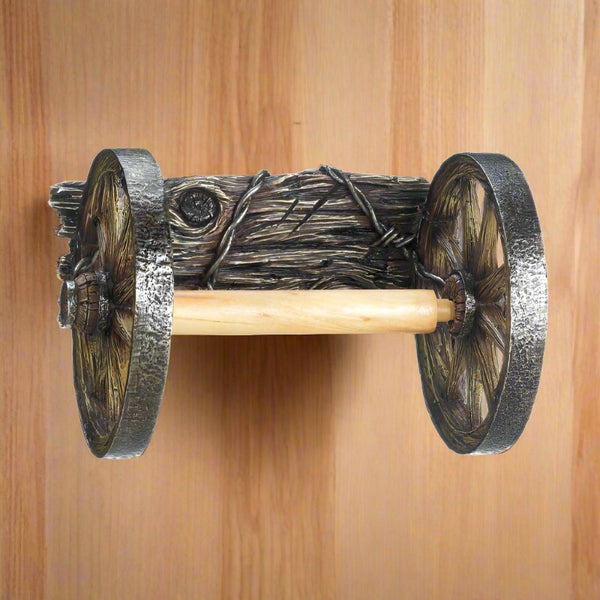 wagon wheel toilet tissue holder