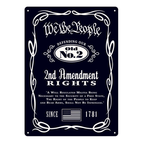 We The People Old No. 2 Tin Sign