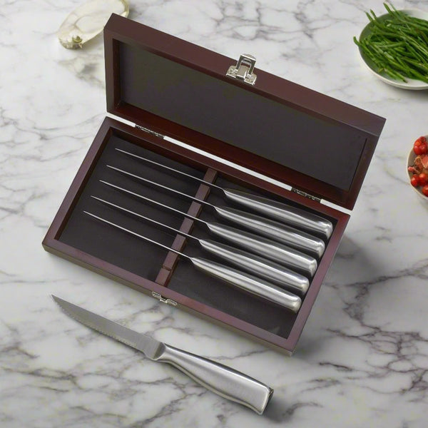 rosewood 6 piece steak knife set