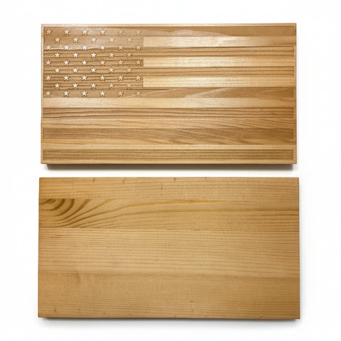American Flag Wooden Serving Board