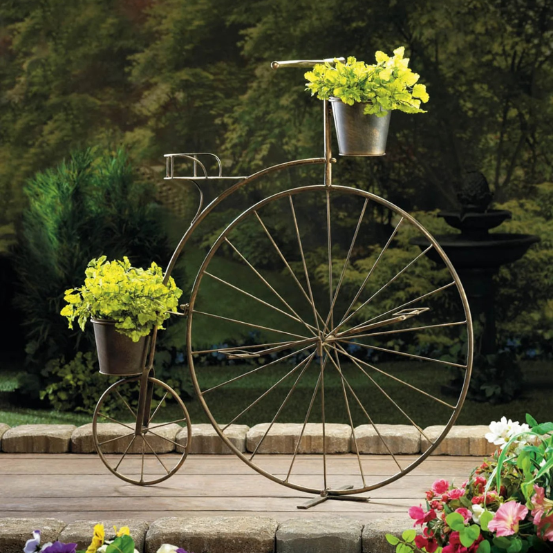 indoor bicycle plant stand Penny Farthing Bicycle Plant Stand 10016041