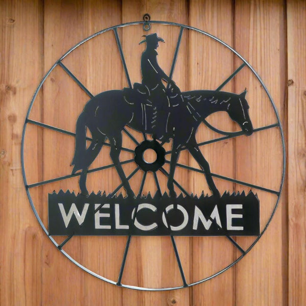 cowboy welcome sign