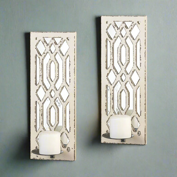 art deco mirrored wall sconces