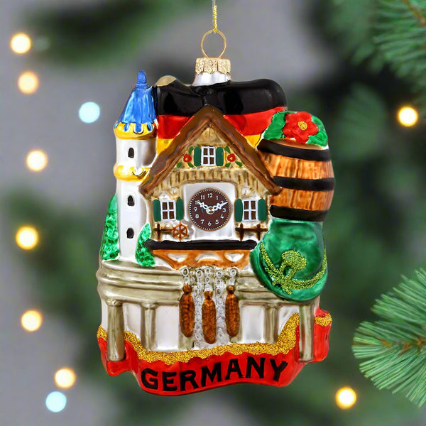 land of germany glass ornament