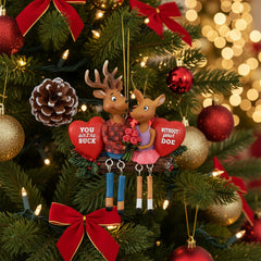 Buck and Doe Deer Ornament