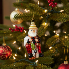 buck with fishing pole christmas ornaments and Doe Deer Ornament allowing you to include a name and year for a truly one Relaxing Santa Claus Fishing Ornament,