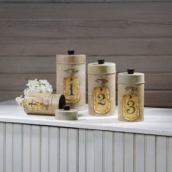 food safe burlap kitchen canisters