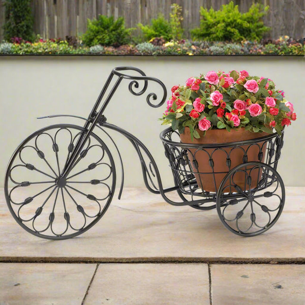 vintage tricycle plant stand