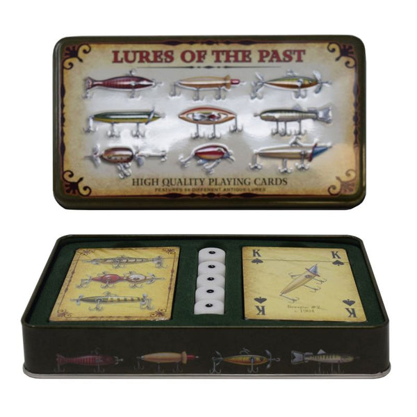 lures of the past playing cards and dice gift set