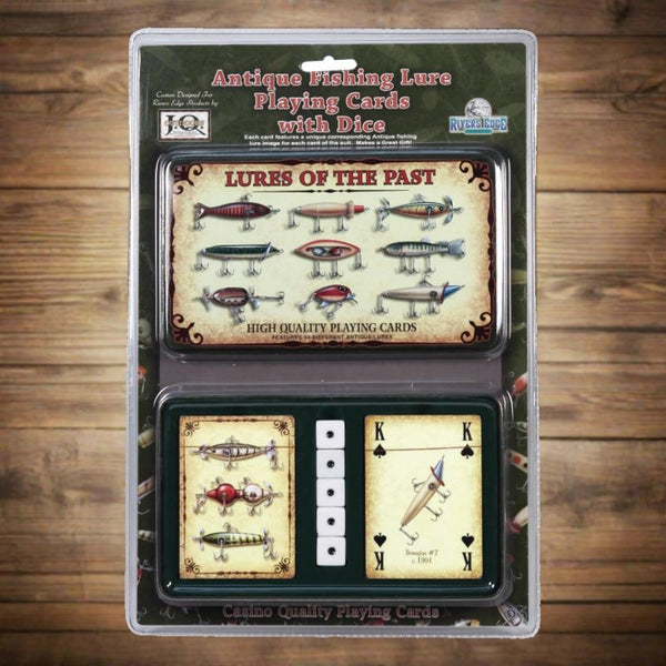 lures of the past playing cards and dice gift set