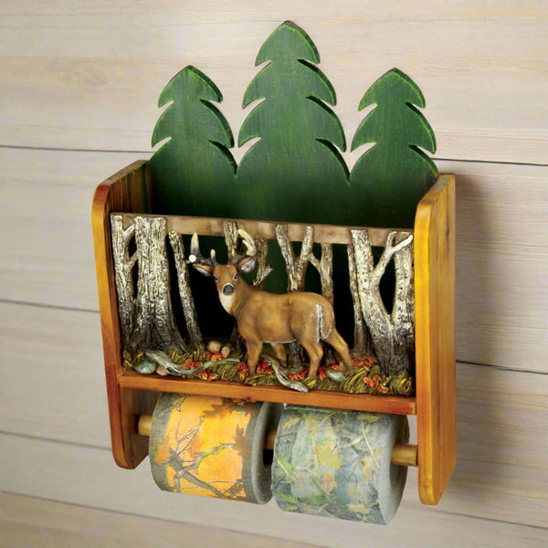 deer magazine rack toilet tissue holder