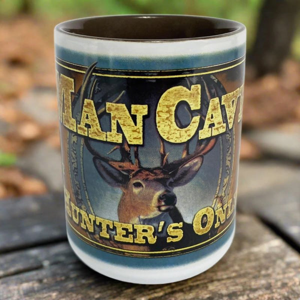 man cave hunters only deer mug