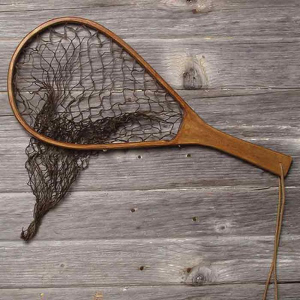 wooden fishing net replica