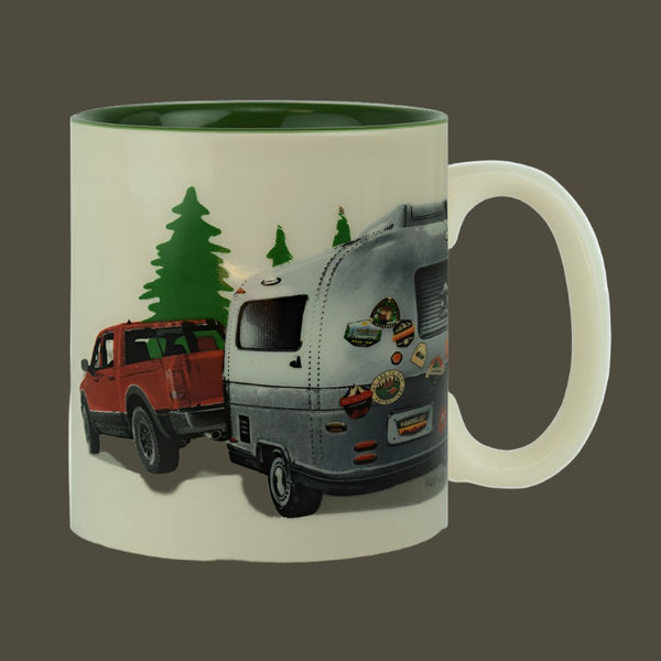 live the adventure camping ceramic beverage mug