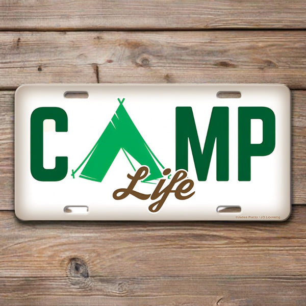 camp life vanity license plate