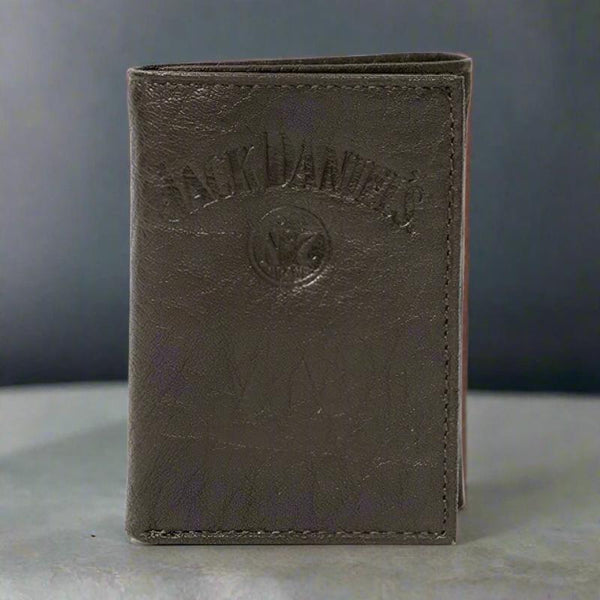 old no 7 brand jack daniels brown signature collection trifold rodeo wallet